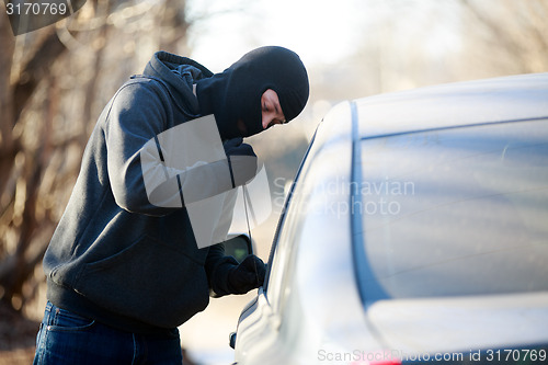 Image of car thief