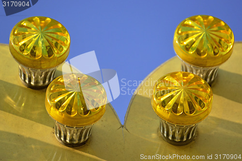 Image of Lights of a fairground booth