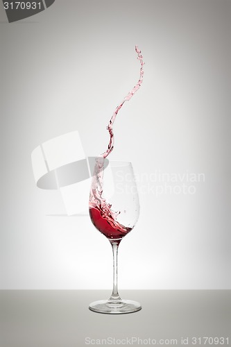 Image of red wine splash