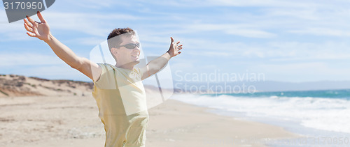 Image of man at the beach