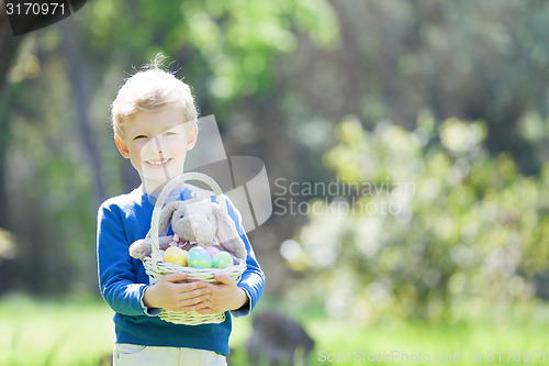 Image of kid at easter time