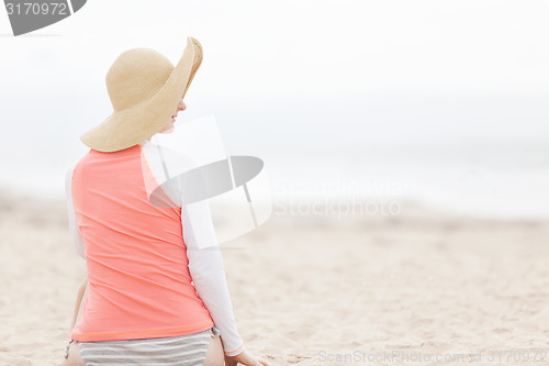 Image of woman at the beach