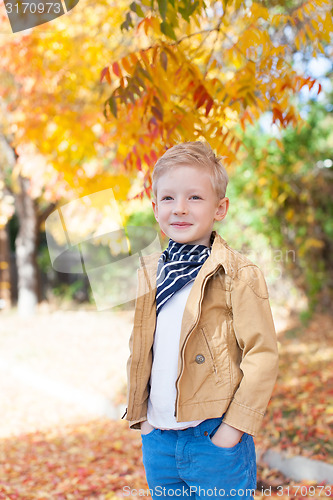 Image of kid at fall