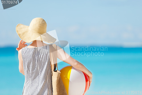 Image of woman at the beach
