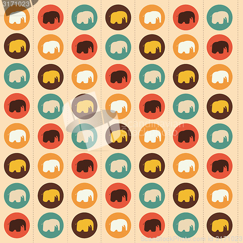Image of Elephants seamless  pattern