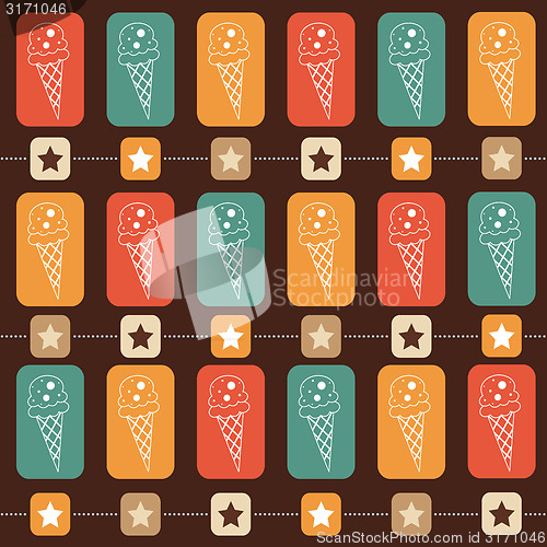 Image of Ice-cream seamless  pattern