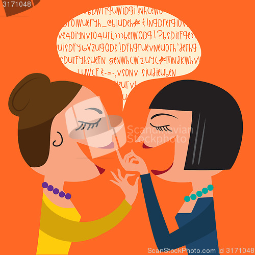 Image of Gossiping Women