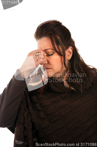 Image of Woman with a Migraine Headache