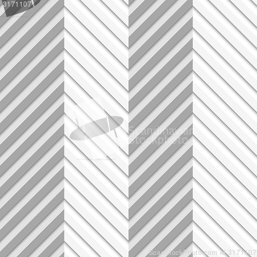 Image of Geometrical pattern with perforated zigzag lines with folds