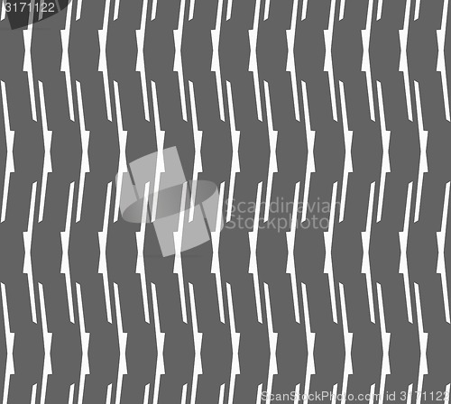 Image of Monochrome pattern with gray intersecting lines forming vertical