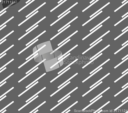 Image of Monochrome pattern with diagonal doubled stripes