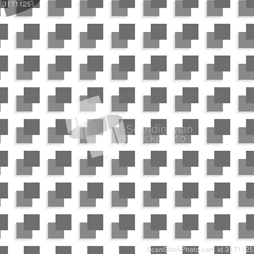 Image of Geometrical pattern with gray and black squares