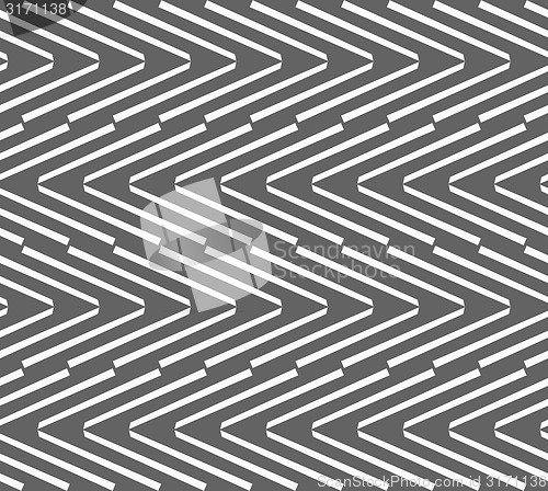 Image of Monochrome pattern with white chevrons
