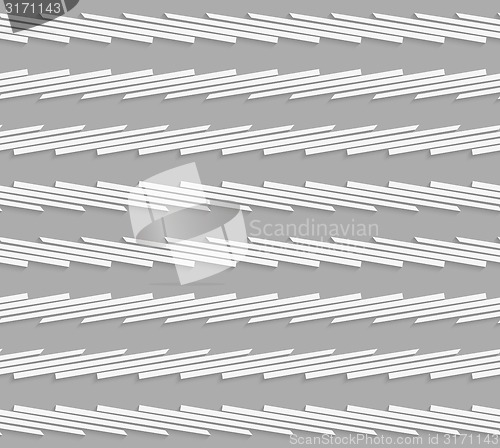 Image of Geometrical pattern with gray horizontal striped lines