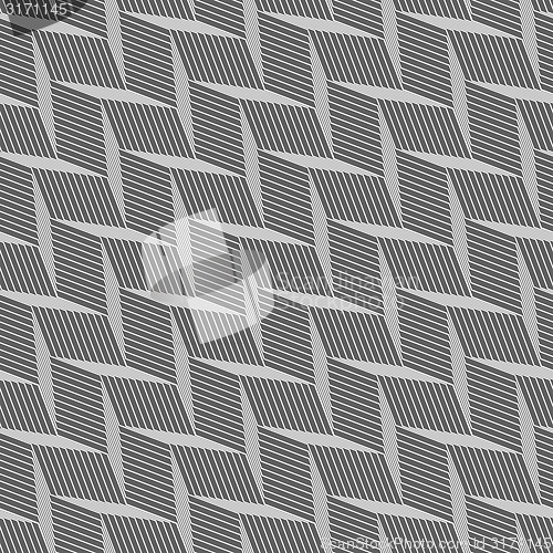 Image of Monochrome pattern with gray braid grid
