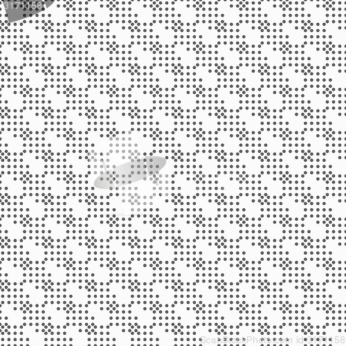 Image of Monochrome pattern with gray dotted textured gray background