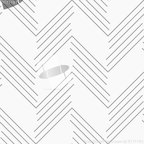 Image of Monochrome pattern with gray chevron lines