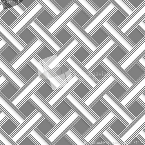 Image of Geometrical pattern with gray beveled lattice