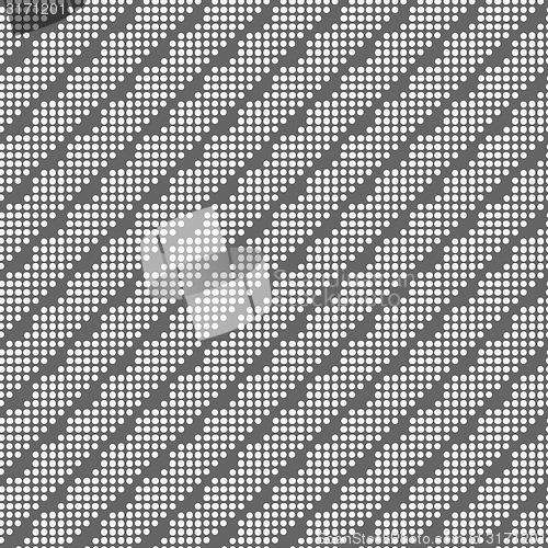 Image of Monochrome pattern with white dotted diagonal lines