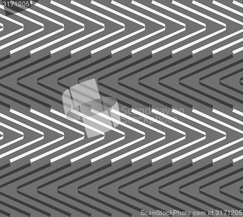 Image of Monochrome pattern with black and white chevrons