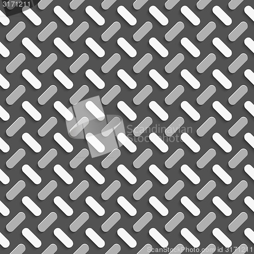 Image of Geometrical pattern with white and gray ovals