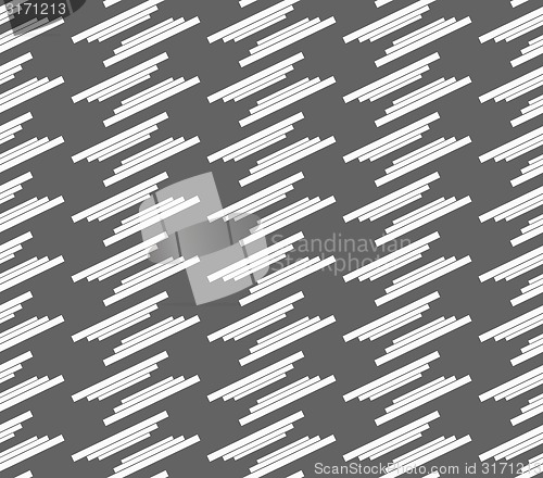 Image of Monochrome pattern with white offset stripes
