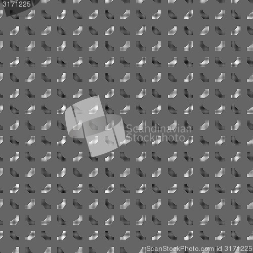 Image of Monochrome pattern with dotted shapes forming squares