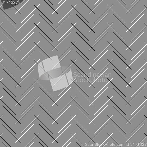 Image of Monochrome pattern with diagonal black and white doubled stripes