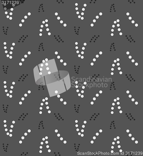 Image of Monochrome pattern with black and white dotted shapes