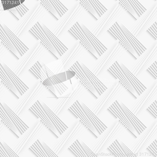 Image of Geometrical pattern with white striped lattice