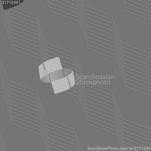 Image of Embossed geometrical pattern with diagonal lines