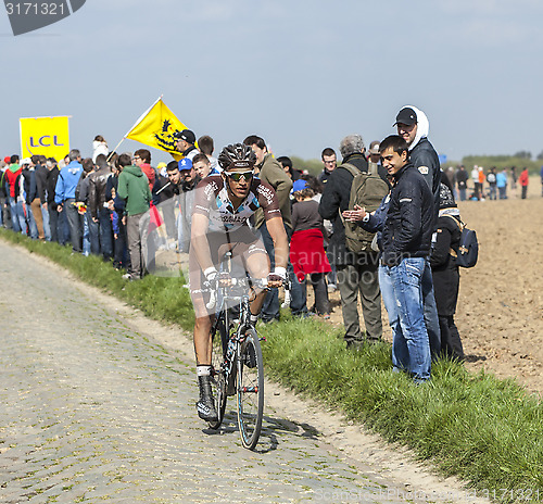 Image of Damien Gaudin- Paris Roubaix 2014