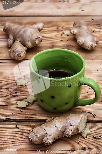 Image of Cup of tea from ginger root 