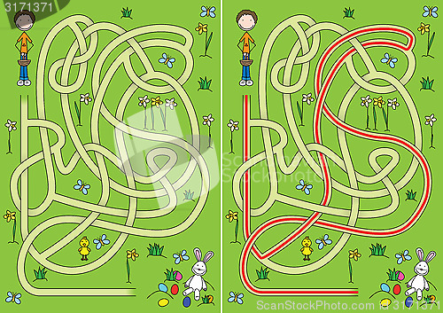 Image of Egg hunt maze