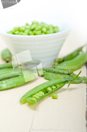 Image of hearthy fresh green peas 