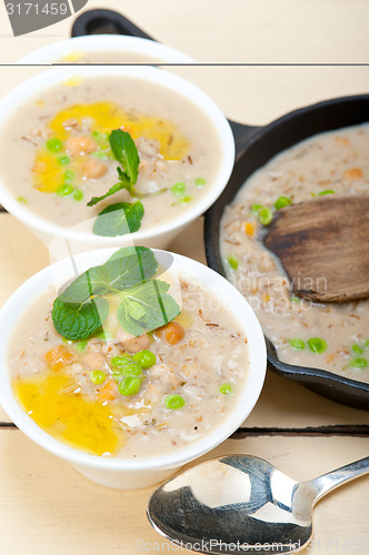 Image of Hearty Middle Eastern Chickpea and Barley Soup