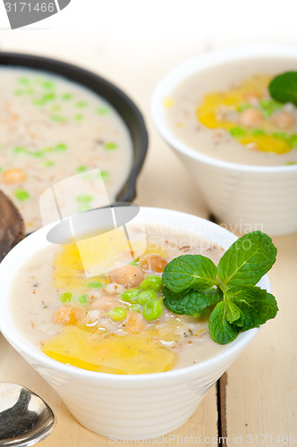 Image of Hearty Middle Eastern Chickpea and Barley Soup