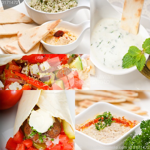 Image of Arab middle east food collection