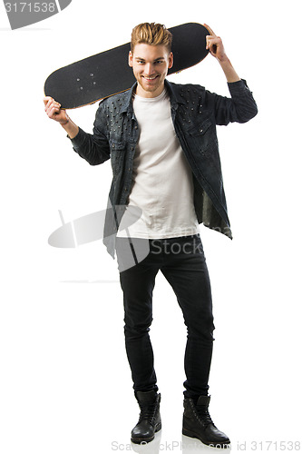 Image of Young man with a skateboard