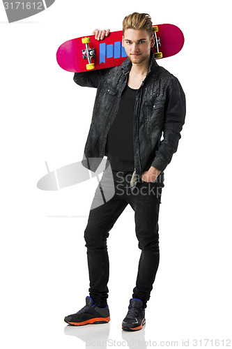 Image of Young man with a skateboard