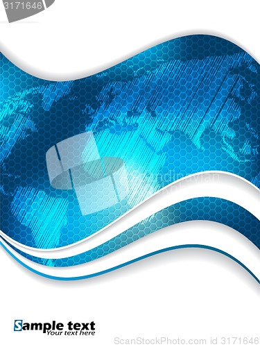 Image of Blue hexagon business brochure