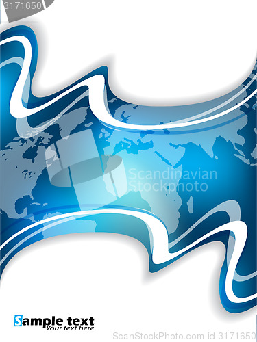Image of Blue corporate brochure design