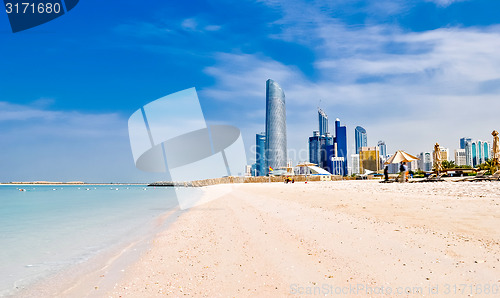 Image of beach in Abu Dhabi, UAE