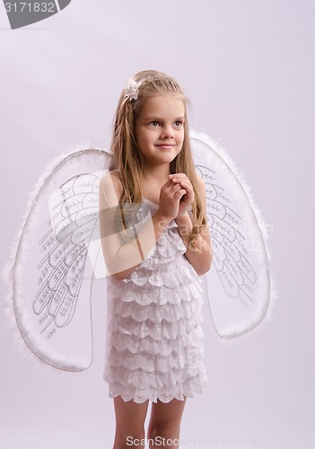 Image of Portrait of a Girl in angel costume