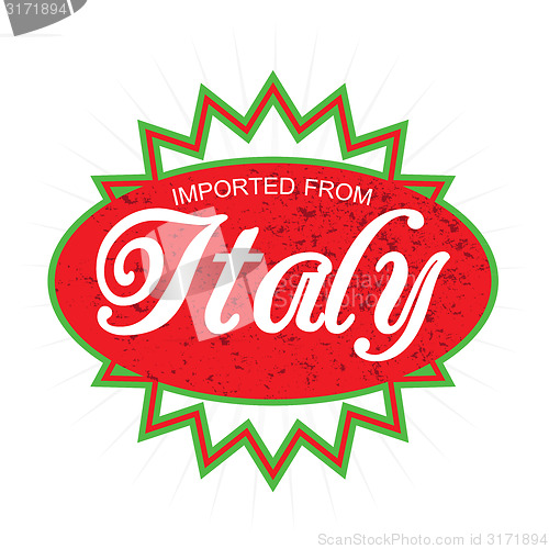 Image of Imported from Italy Product Label