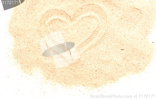Image of sand heart