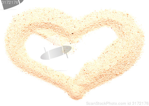 Image of sand heart