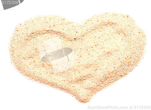 Image of sand heart