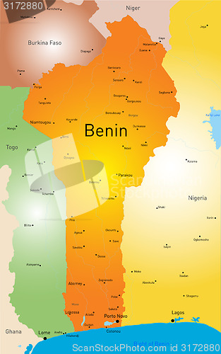 Image of Benin map