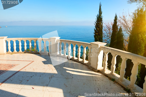 Image of Balustrade near sea